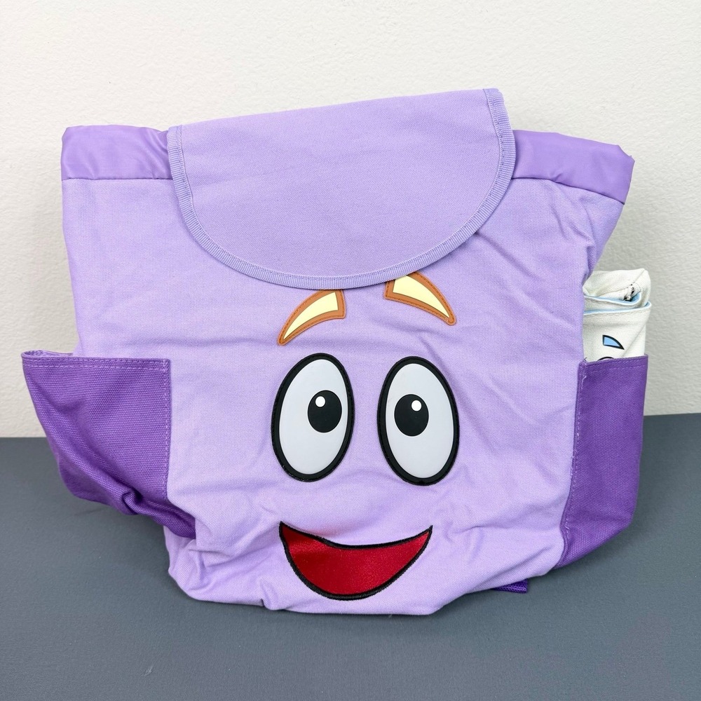 Dora the Explorer Novelty Backpack Purple with Map Pouch Pencil Case Bioworld